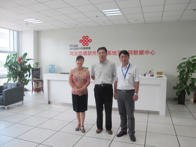 石家莊市工信局徐建民調研員一行參觀金石機房互聯網數據中心